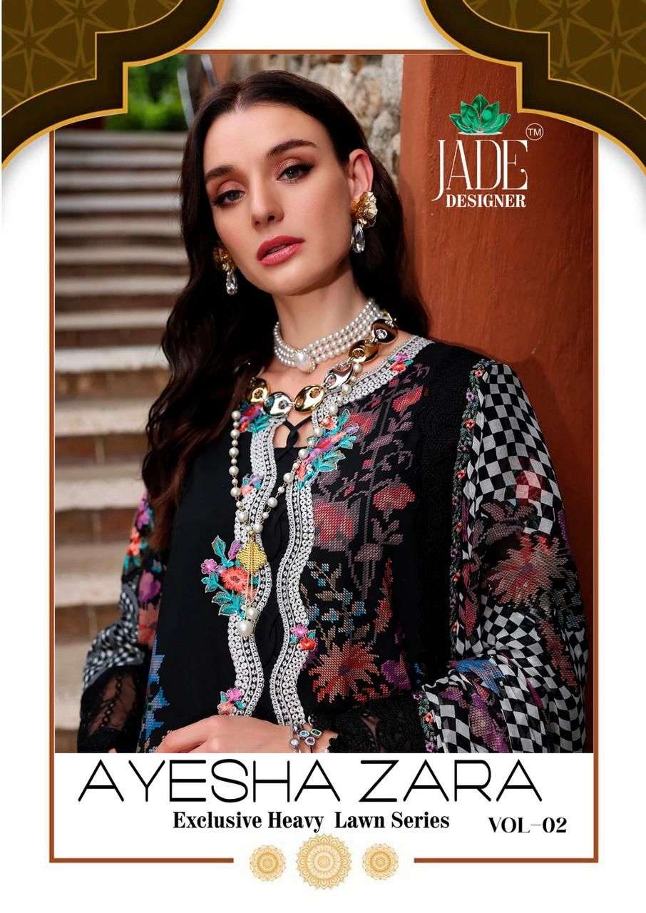 AYESHA ZARA VOL-2 HEAVY LAWN COTTON BY JADE 